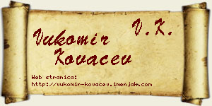 Vukomir Kovačev vizit kartica